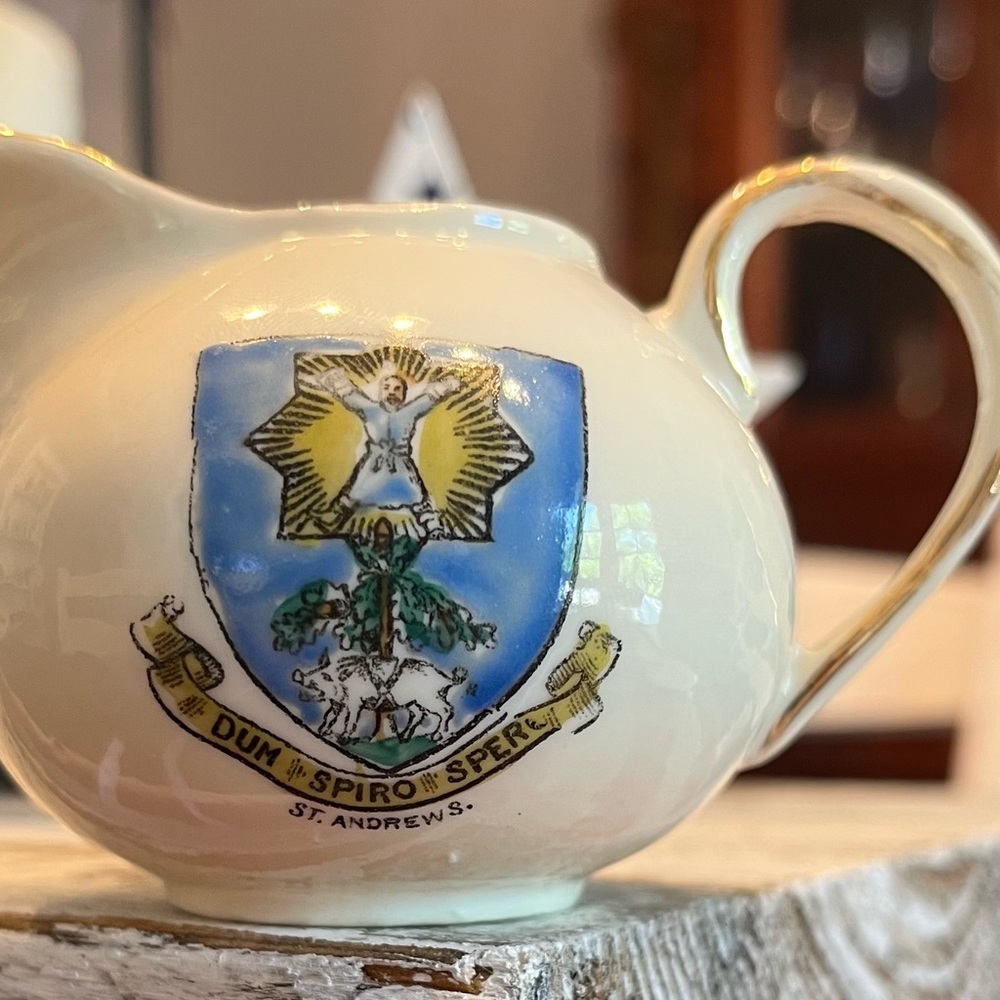St. Andrews Cream Ceramic Mini Creamer